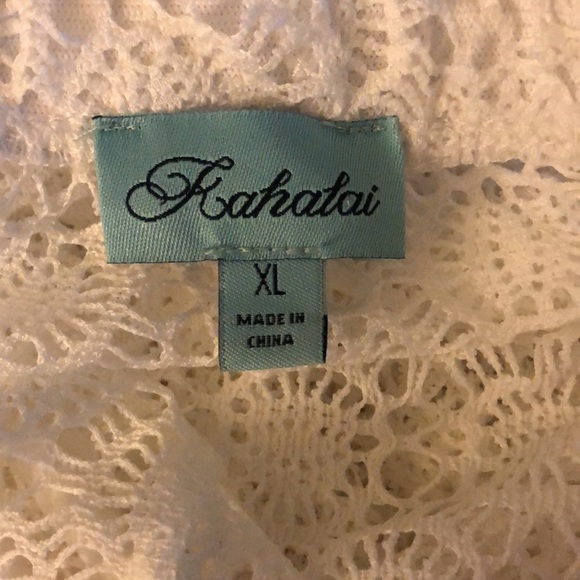 NWT Sheer White Beach Palazzo Pants Cover-up Plus XL - Picture 4 of 7